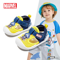 迪士尼（DISNEY）童鞋夏季儿童学步鞋男童漫威美队宝宝鞋网鞋 MQ1315A 黄色 21码