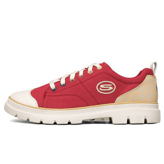 SKECHERS 斯凯奇 女子 经典休闲鞋 运动鞋 帆布鞋 66666340/RED 红色 36码 US6码