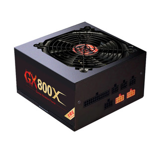 Huntkey 航嘉 GX800X黑色全模组金牌800W电脑电源  800W