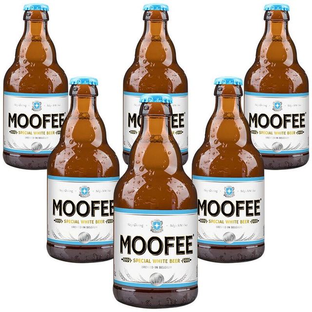 MOOFEE 慕妃 啤酒 比利时原装进口精酿慕妃高发酵白啤酒 330mL*6瓶