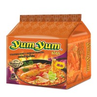 yumyum 养养 泰国进口yumyum/养养牌冬阴功面酸辣虾味浓汤面70g*5包方便面泡面