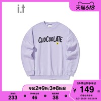 it :CHOCOOLATE男装圆领卫衣冬季时尚logo装饰3094XF