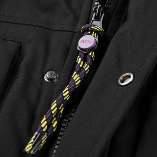 GXG奥莱 21年冬季新品商场同款自由系列黑色羽绒服 黑色 170/M