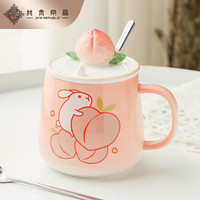 共禾京品 JINGREPUBLIC 桃趣马克杯