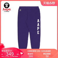 Aape 男装春夏猿颜徽章字母印花迷彩口袋束脚休闲卫裤6478XXC