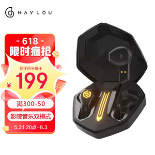 HAYLOU 嘿喽 G3真无线游戏蓝牙耳机 电竞专用无延迟 运动音乐半入耳式