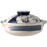 万土烧土锅日本进口煲汤砂锅炖锅燃气明火家用耐高温汤锅家用小号