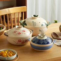 肆月煲汤陶瓷砂锅小炖锅煲仔饭明火燃气灶家用耐高温汤锅干烧不裂