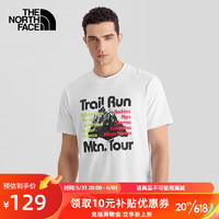 北面（The North Face） 北面短袖T恤户外男舒适透气春夏上新 5K1BFN4/白色 3XL/190