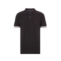 TOMMY HILFIGER 男款透气翻领POLO衫 黑色 MW0MW23960