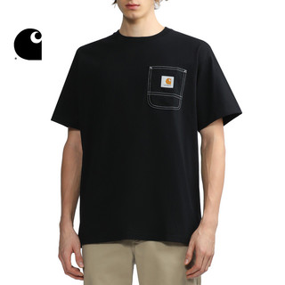 Carhartt WIP短袖T恤男装经典LOGO标签车缝口袋潮牌卡哈特212010H
