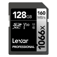 Lexar 雷克沙 1066X SD存储卡 128GB（UHS-I、V30、U3）