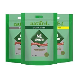 AATURELIVE N1爱宠爱猫 N1 玉米绿茶豆腐猫砂2KG*6包无尘除味易结团2.0小颗粒