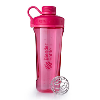 Blender Bottle摇摇杯健身运动水杯塑料杯 大容量水壶便携带蛋白 粉色32oz