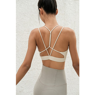 La Nikar lanikar 几何线条双肩带美背运动内衣文胸健身背心瑜伽服训练上衣