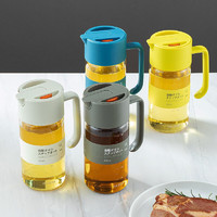 家の物语（KATEI STORY）厨房玻璃油壶家用大容量防漏油重力自动开合装油瓶耐高温酱油瓶 4件套