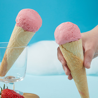 禧小饮冰淇淋粉100g 香草草莓抹茶DIY自制家用手工雪糕冰棒原料 牛奶*3+草莓*2