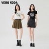 VERO MODA T恤2023新款夏季美式复古辣妹显瘦小衫短t短袖上衣女▲