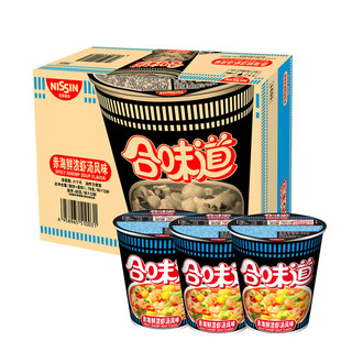 NISSIN 日清食品 合味道 方便面 赤海鲜浓汤虾风味 79g*12杯