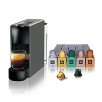 NESPRESSO 浓遇咖啡 雀巢胶囊咖啡机Essenza mini C30灰色及温和淡雅5条装