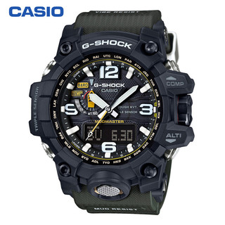 PLUS会员：CASIO 卡西欧 G-SHOCK陆地系列 56.1毫米太阳能电波腕表 GWG-1000-1A3