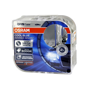 OSRAM 欧司朗 汽车氙气大灯疝气灯泡 D1S CBA德国原装进口(对装)