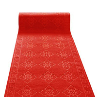 纳仕德 DMQ951拉绒压花红地毯舞台防滑印花地垫 红色1.2m宽要几米拍几件