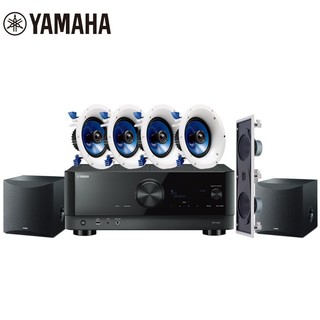 YAMAHA 雅马哈 TSR-400+NS-IC600+NS-IW760+NS-SW050 5.2声道组合影院