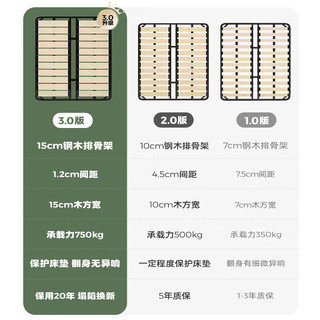 菲玛仕（freemax）皮艺床现代简约青少年主卧床1.8m公主床+乳胶床垫+1柜 YN-ETC24