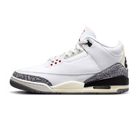 NIKE 耐克 Air Jordan 3 AJ3 白水泥 白灰 爆裂纹复古男女篮球鞋 DN3707-100 DN3707-100 白水泥 40.5