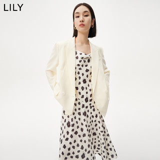 LILY2023夏新款时髦廓形宽松薄款通勤小西装外套女 西装-粉色 S