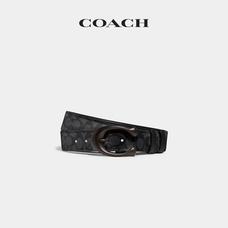 COACH/蔻驰男士雕刻C字扣件可裁剪双面腰带皮带