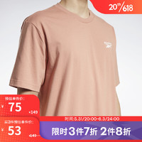 Reebok 锐步 官方新款男女TEE基础logo款休闲圆领短袖HI4996 HI4997 A/L