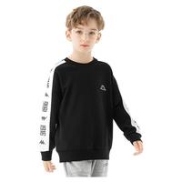 Kappa 卡帕 男童圆领卫衣 KLX231072-W0315 黑色 130码