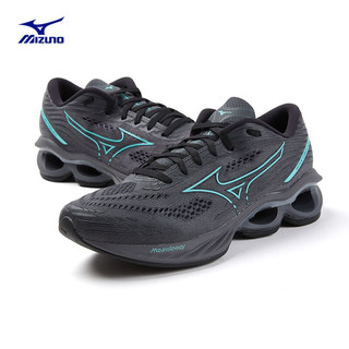 男女运动跑步鞋 网面透气缓震慢跑鞋 07/灰黑色/绿色/金属灰 40.5