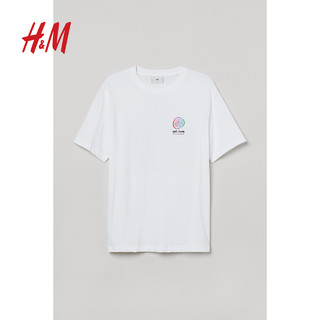 H&M 男士棉质圆体恤