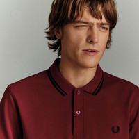 FRED PERRY男士POLO衫2023夏季商务休闲麦穗短袖重磅多彩T恤M3600 白色Q33 XS