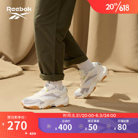 Reebok 锐步 官方男女FLUFFIPUFF黑武士贝果鞋运动休闲舒适老爹鞋 奶酪芝士-HQ5928 中国码:40.5(26cm),US:8