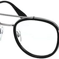 PULADA 普拉达 Prada - PR66XV 黑色/青铜色 Phantos 男士眼镜 - 49mm
