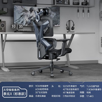 TEKPOLY 泰克堡垒 泰克 X6人体工学电竞椅 月球灰-标准版办公椅  AG超玩会联名
