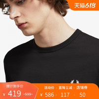 FRED PERRY男士短袖T恤2023夏季新款休闲麦穗刺绣纯棉多彩潮M3519 蓝色BLB XXL 185/92A