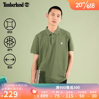 添柏岚（Timberland）官方男装短袖POLO衫夏季新款宽松|A24H2 A24H2590/卡塞尔绿色 XXL