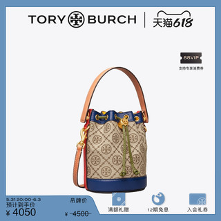 TORY BURCH 汤丽柏琦 T MONOGRAM迷你水桶包140040