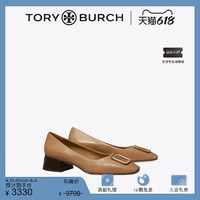 TORY BURCH汤丽柏琦 GEORGIA羊皮革方跟高跟鞋146372