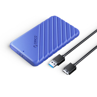 奥睿科（ORICO）移动硬盘盒2.5英寸USB3.0 SATA串口台式机笔记本外置盒固态机械SSD硬盘盒子 黑25PW1