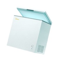Midea 美的 节能减霜203升冷柜冷藏冷冻转换商用冰柜一级能效卧式冰箱家用