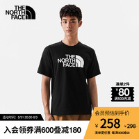 TheNorthFace北面短袖T恤男户外舒适透气运动t恤夏季新款|7WCI JK3/黑色 XL 180