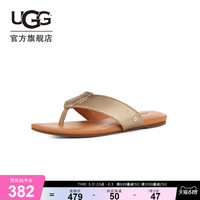 UGG2023夏季新款女士凉鞋金属色夹脚拖休闲时尚人字拖鞋 1142178 GLDM | 金属色 39 鞋内长：25CM