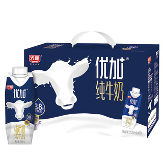 Bright 光明 优加梦幻盖纯牛奶250ml*10盒（3.8g乳蛋白）包装随机年货礼盒装