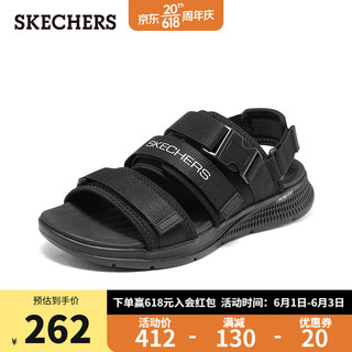 SKECHERS 斯凯奇 凉鞋894067 全黑色/BBK 42